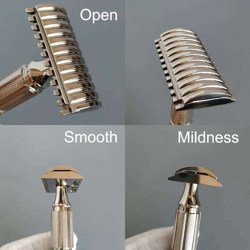 Dscosmetic X2 316L stainless steel double edge safety razor cpen comb for man wet shaving