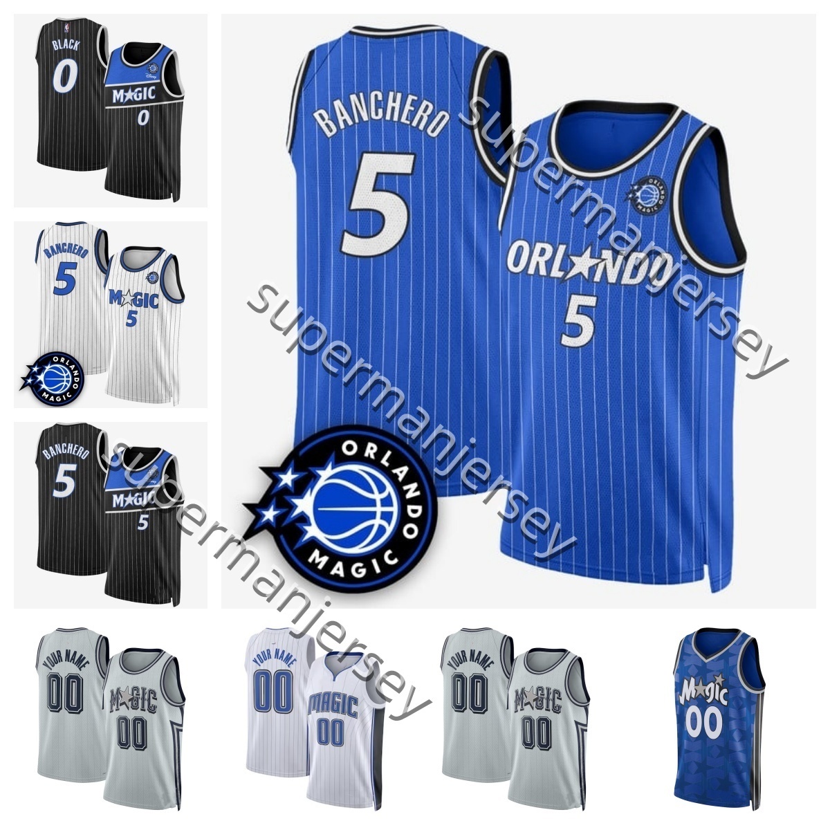 5 Paolo Banchero 2025-26 City Jersey Magices Markelle Fultz Gary Harris Franz Orlandos Moritz Wagner Chuma Okeke Goga Bitadze