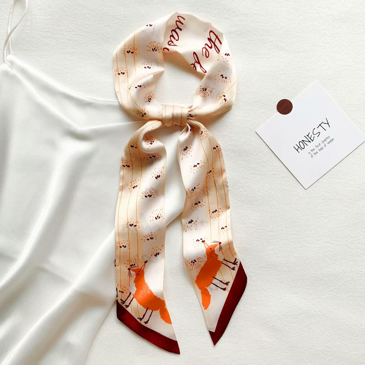 Women's Multi-Purpose 6x120CM Fairytale Inspired Floaty Ribbon Scarfs with Tie Decoration