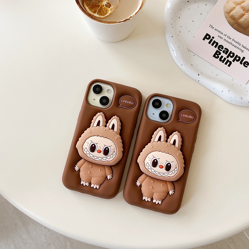 Labubu Womens Protective Silicone iPhone Cases - Durable Anti-Drop Cover for Models 12+, 13, 14 & ProMax