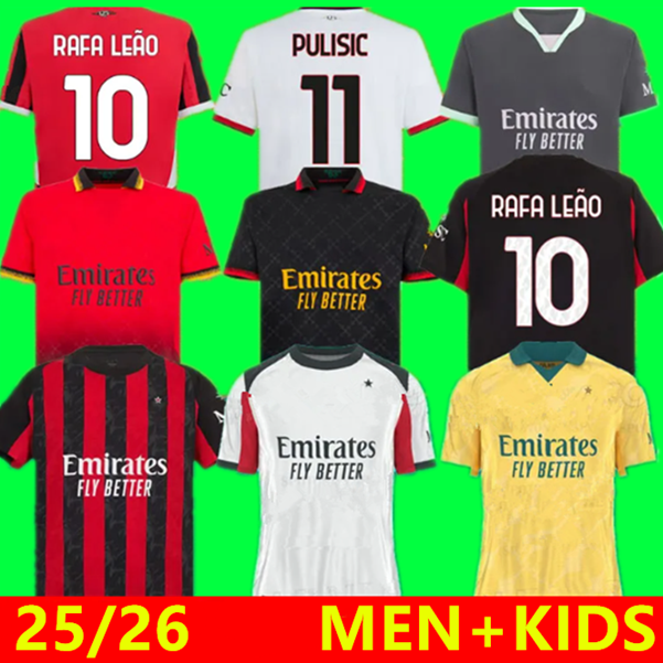 25 26 AC REIJNDERS KOCHE 125th anniversary soccer jerseys DE KETELAERE RAFA LEAO football shirt fourth 4th kids uniforms 25 BONDO GIMENEZ WALKER JOAO FELIX