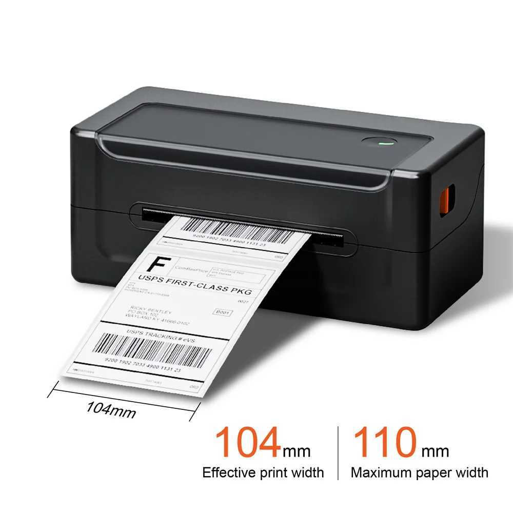 High Speed Shipping Label Printer 4x6 Thermal Label Printer Express Label Maker Support IOS Android Phone PC Laptop R250612