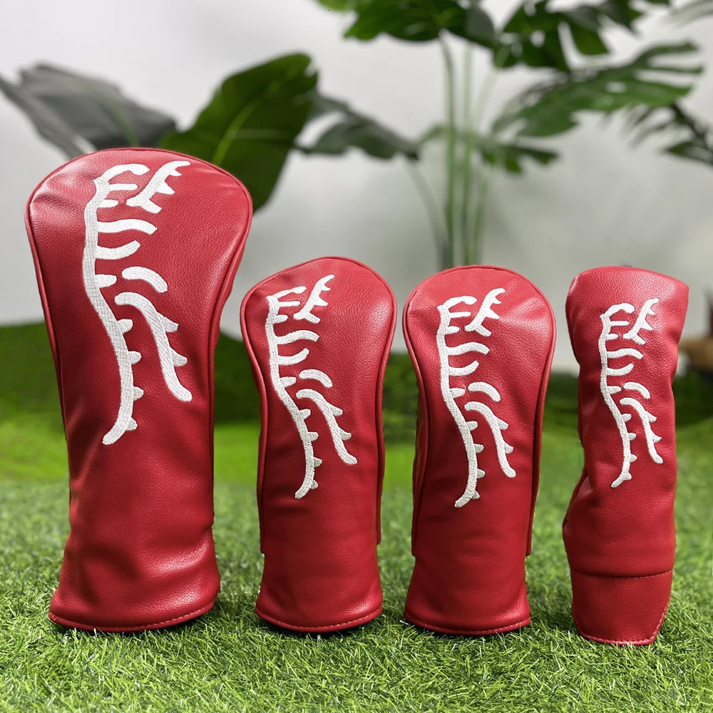 red golf club head cover Durable waterproof golf accessory providing the protection for your golf club. 250612