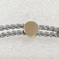 DIY Stainless Steel Hollow Tube Accessories with 2mm Braided Line Bracelet, Adjustable Size for Couples