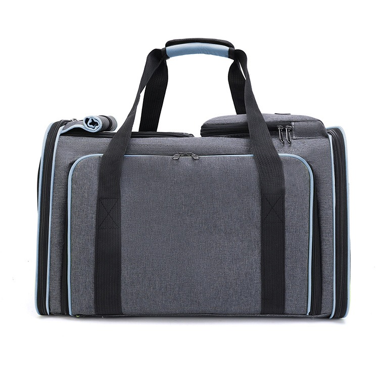 Expandable Airline Approved Pet Carrier Bag for Cats and Small Dogs
