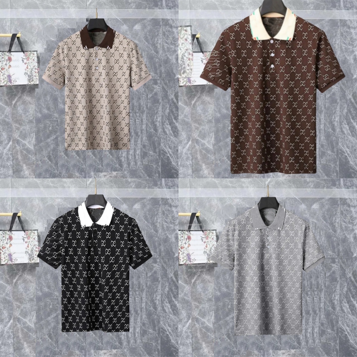 New summer designer polos for men 2024 men polo tshirt womens luxury designers for men tops Letter polos embroidery tshirts clothing short sleeved tshirt large Tees