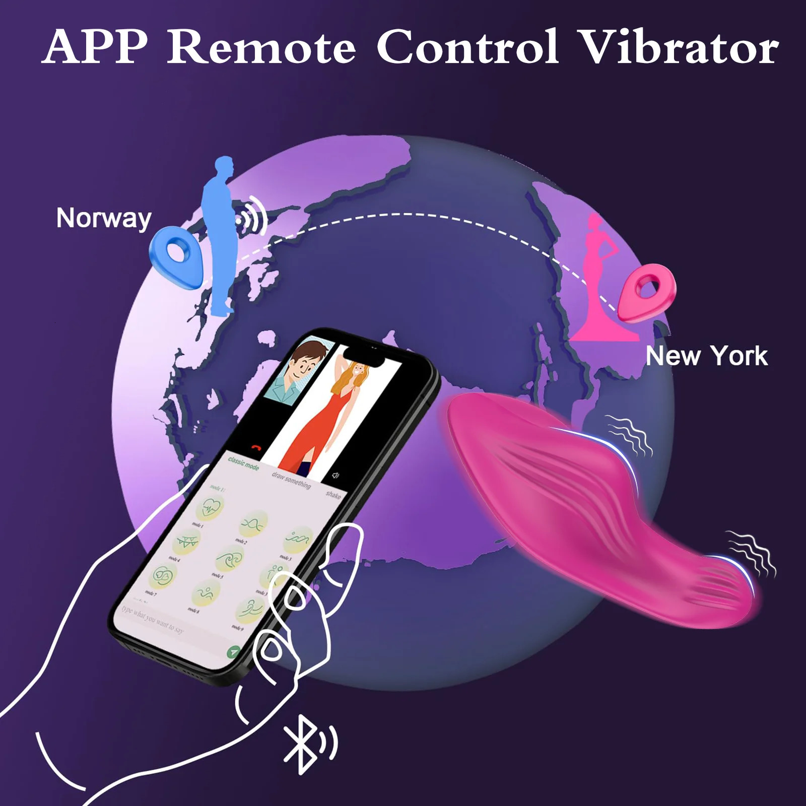 Wearable Bluetooth APP Vibrator for Women Wireless Remote Control Vibrating Egg Clitoris Stimulator Female Sex Toys Couples 250612