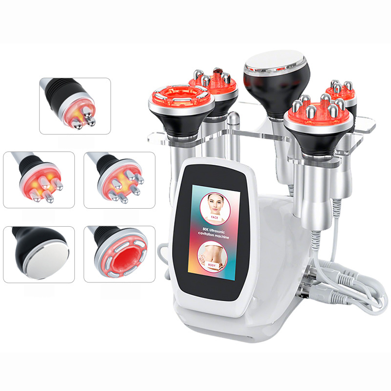 Professional 5 in 1 Weight Fat Loss Vacuum RF Radiofrequency 80k Cavitation Slimming Machine Lipo Cavi System Body Shaping Sculpting Skin Tightening F