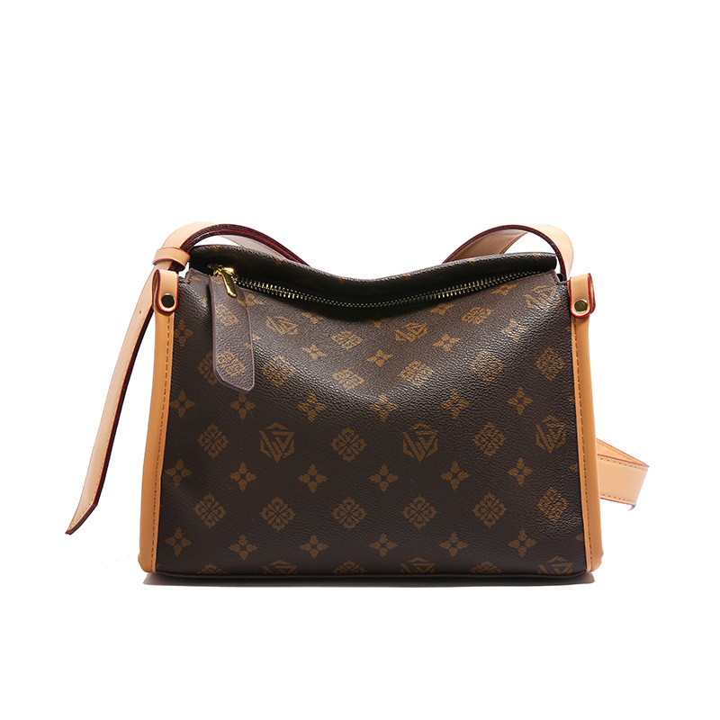 new free shipping Cross Body for woman fashion vintage Casual tote handbag versatile shoulder bag brown