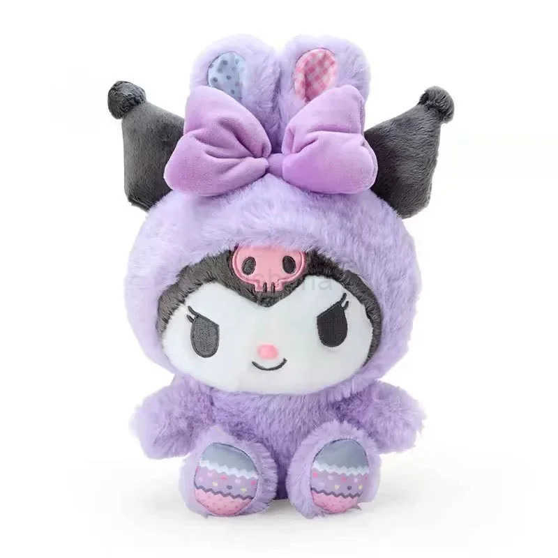 Sanrio Cute Kuromi Hello Kitty My Sweet Piano Melody Easter Series Plush Doll Cartoon Plush Toys Room Decoration Holiday Gift X250612