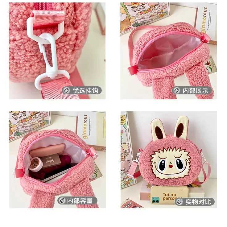 LABUBU Crossbody Bag Anime Kaii Shoulder Bag WomenS Bag Casual Fashion Children Outdoor Bag Coin Purse Birthday Gift XJ250612