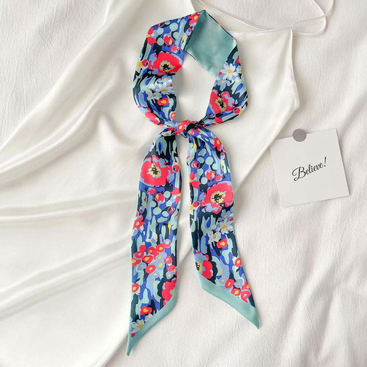 Women's Multi-Purpose 6x120CM Fairytale Inspired Floaty Ribbon Scarfs with Tie Decoration