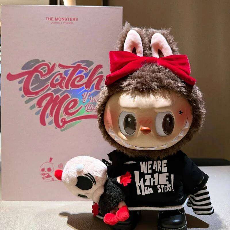 Labubu Valentine's Day Limited Edition Plush Toy Bubble Mart Big Doll Collectible Figures Soft Stuffed Toys For Lovers