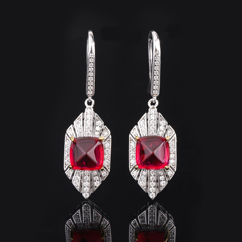 Chic S925 Silver Candied Topaz-Inspired Jewelery Trio Luxury Ring + Ear Stack Pieces Ideal For Formal Events
