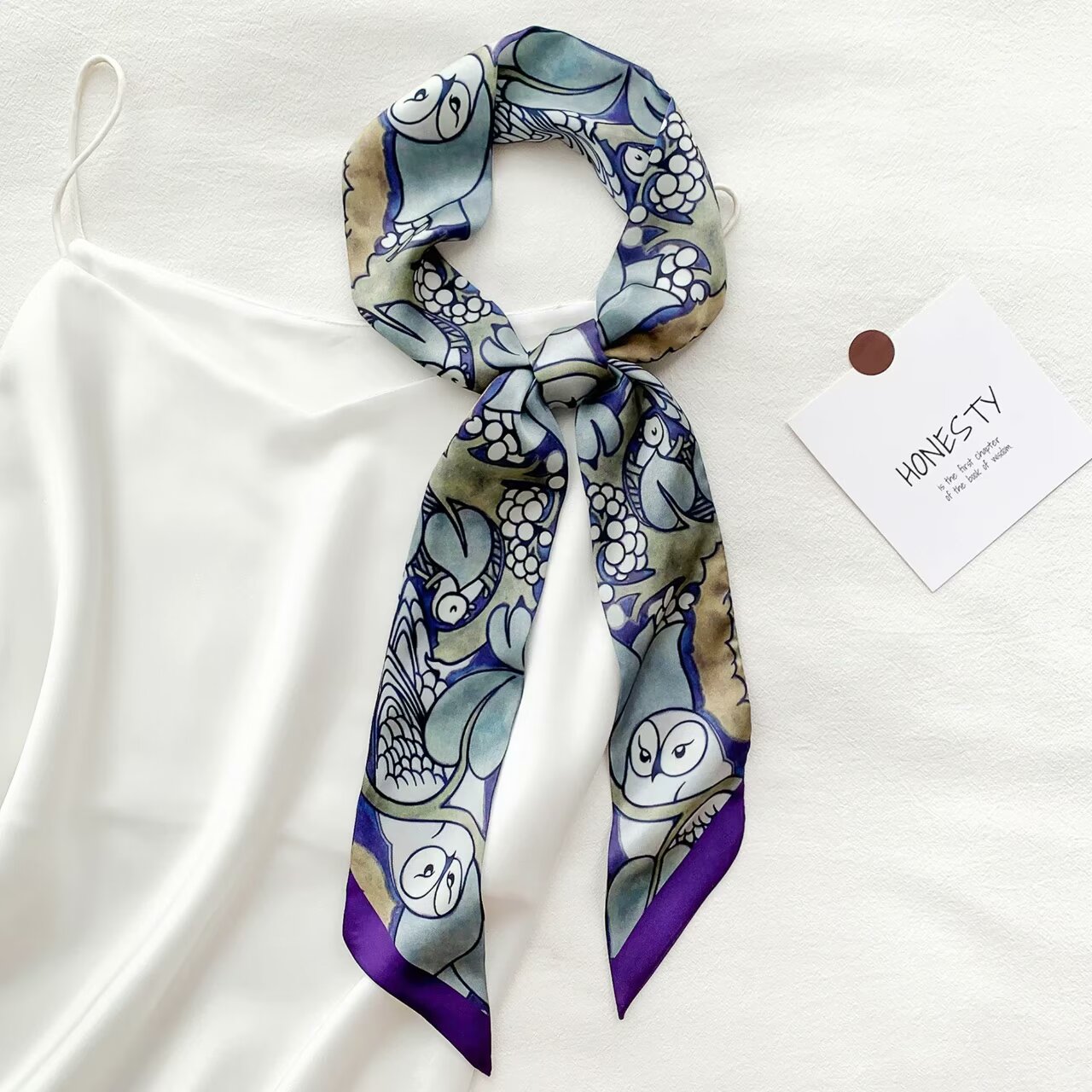 Women's Multi-Purpose 6x120CM Fairytale Inspired Floaty Ribbon Scarfs with Tie Decoration