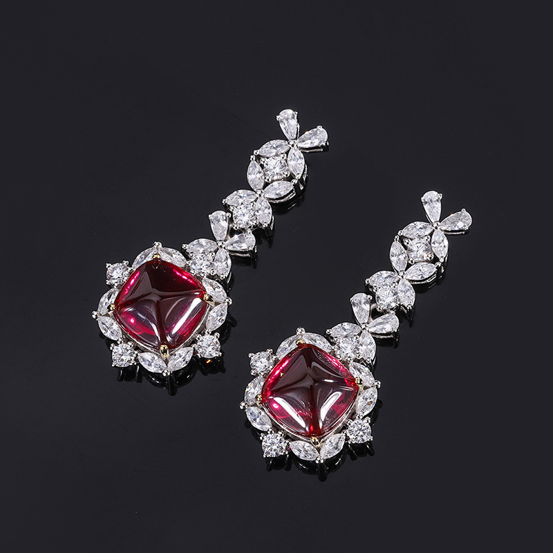 Sophisticated Ladies' Costume Jewellery Collection Featuring Sparkling Simulated Rubies