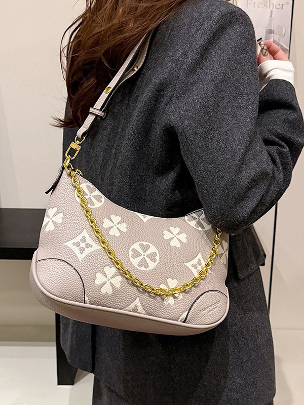 Designer's 2025 new style high-end and elegant printed women's single-shoulder bag, handbag, crossbody bag, underarm bag, free shipping