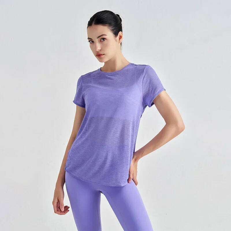 COZOK Gym Tops Women Yoga Shirts Short Sleeve Sports Fiess Hollow Back Breathable Women's T-Shirt Running Workout Clothes