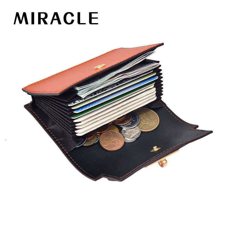 Women's Small Square Solid Color Simple PU High-end Card Holder Korean Style New Compact Large Capacity Multi-card Slot Wallet