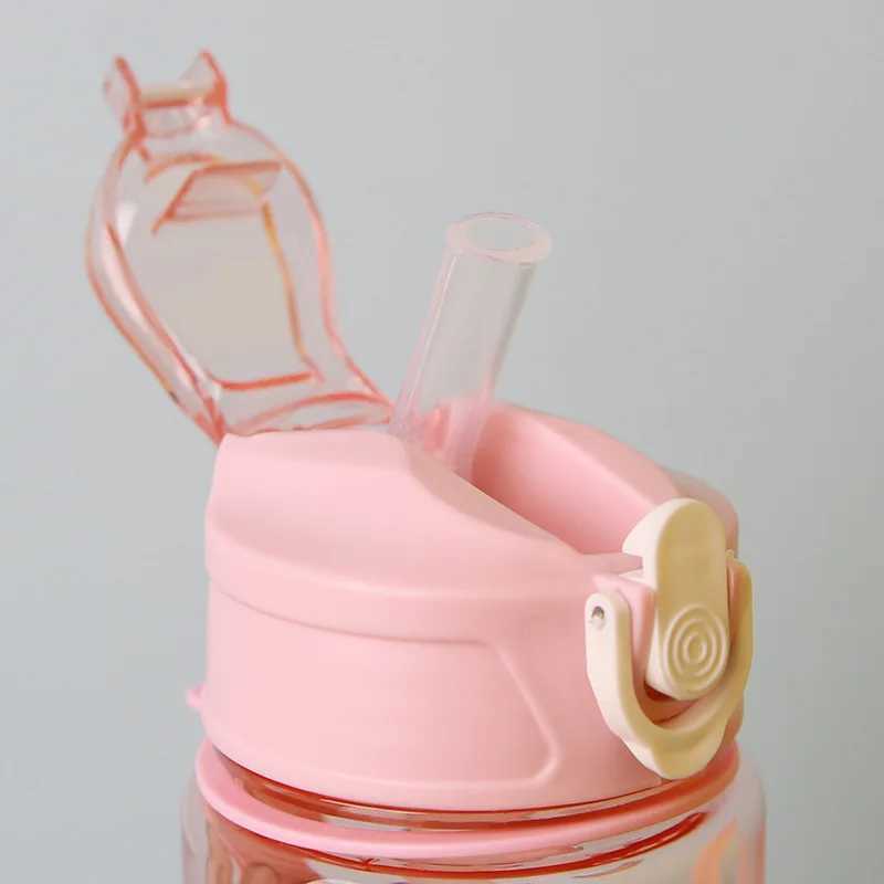 750ML Labubu Figures High-Capacity Water Cup with Straw Water Bottle Kaii Travel Portable Kids Birthday Gift XJ250612