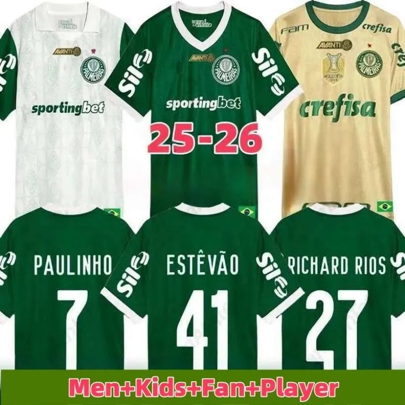25 26 Palmeiras Soccer Jerseys 2025 ENDRICK RONY DUDU G.GOMEZ MENINO PIQUEREZ CERQUEIRA BRENO ZE RAFAEL football men women shirt 4XL