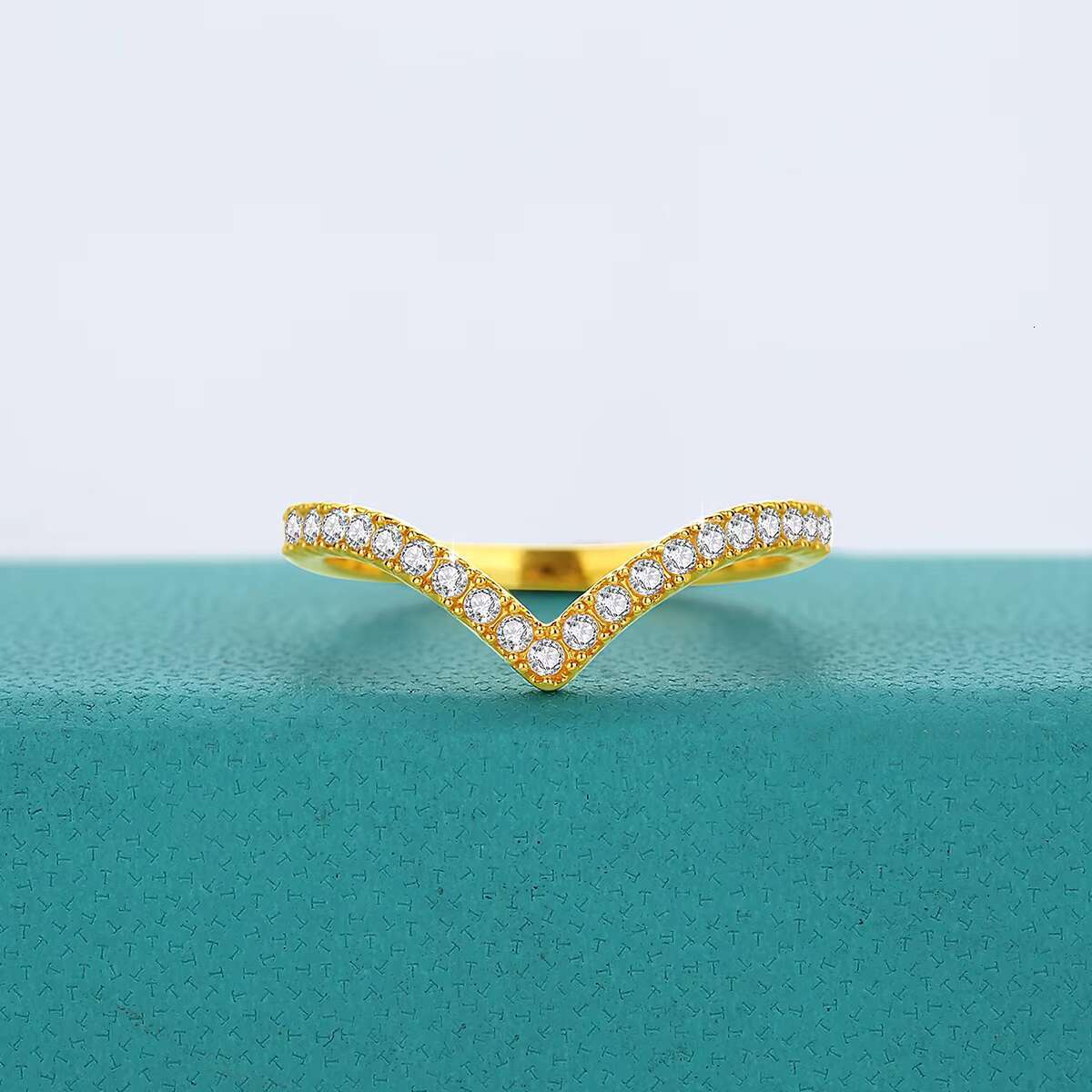 Wholesale Gold Jewelry Bijoux Luxury Woman Versatile Pair Rings Real 14K Gold Hollow Moissanite Rings