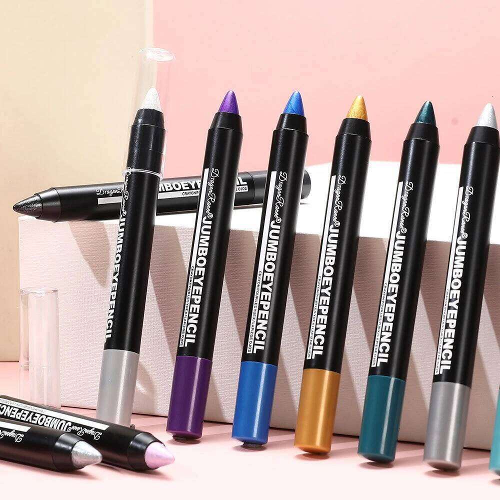 12 Colors Long-lasting Eyeshadow Pencil Waterproof Pigment Blue ple Black Shadow Stick Women Fashion Colorful Eye Makeup free shipping