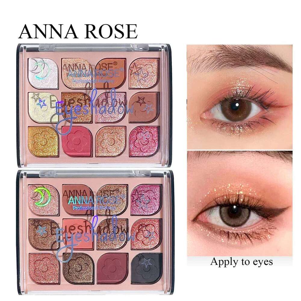 12-Color Korean Eyeshadow Palette Soft Earthy Shades & Pearlescent Mattes for Daily Beauty free shipping