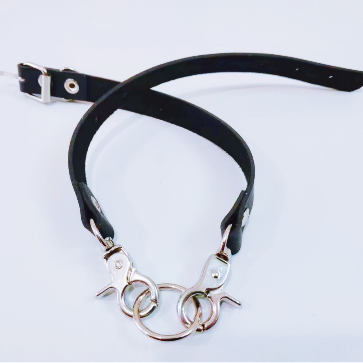 Choker 5PCS/LOT Y2K hip-hop leather Rock Contrast Fluorescent Alien Pendant pink Chain Necklace