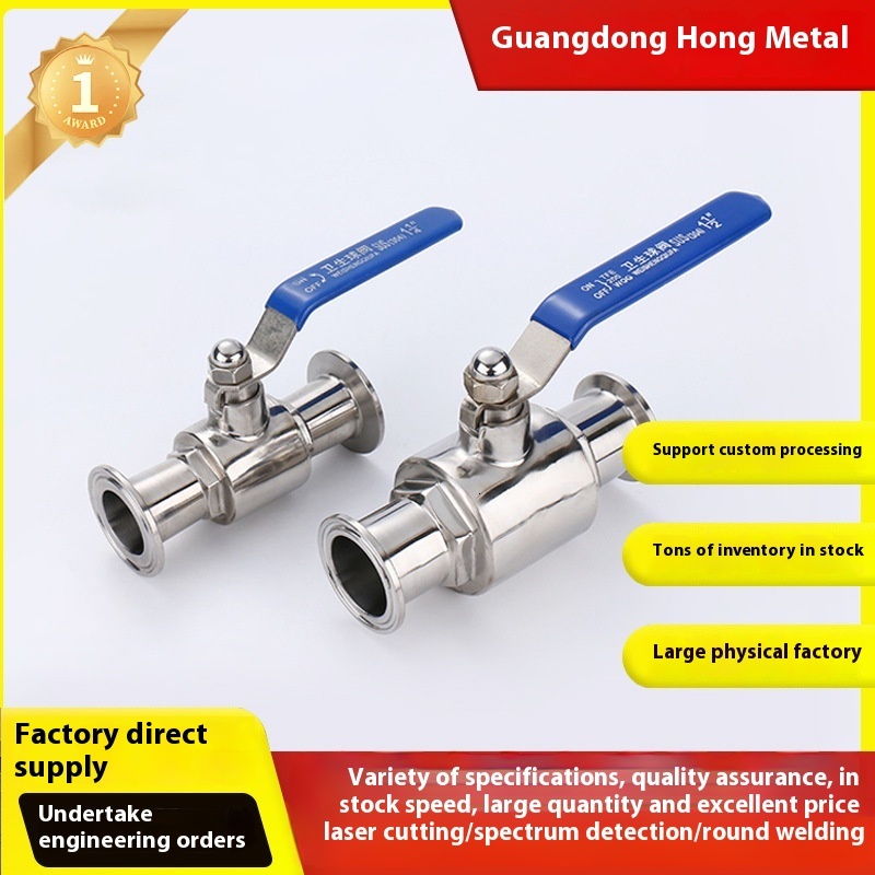 304 Stainless Steel Three-Way Ball with L/T Type One Inlet Two Outlets Internal Thread Vae Switch 6/4 Points 1 Inch