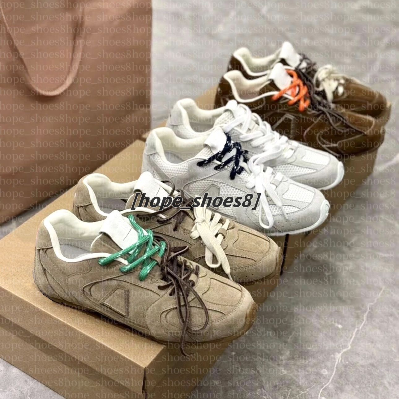 Designer Canvas Casual Shoes Leather Sneakers Suede Low Heel Flats Knot Loafers Luxury Women Running Irregularity Matte Canvas Running Casual Shoes Eur35-44