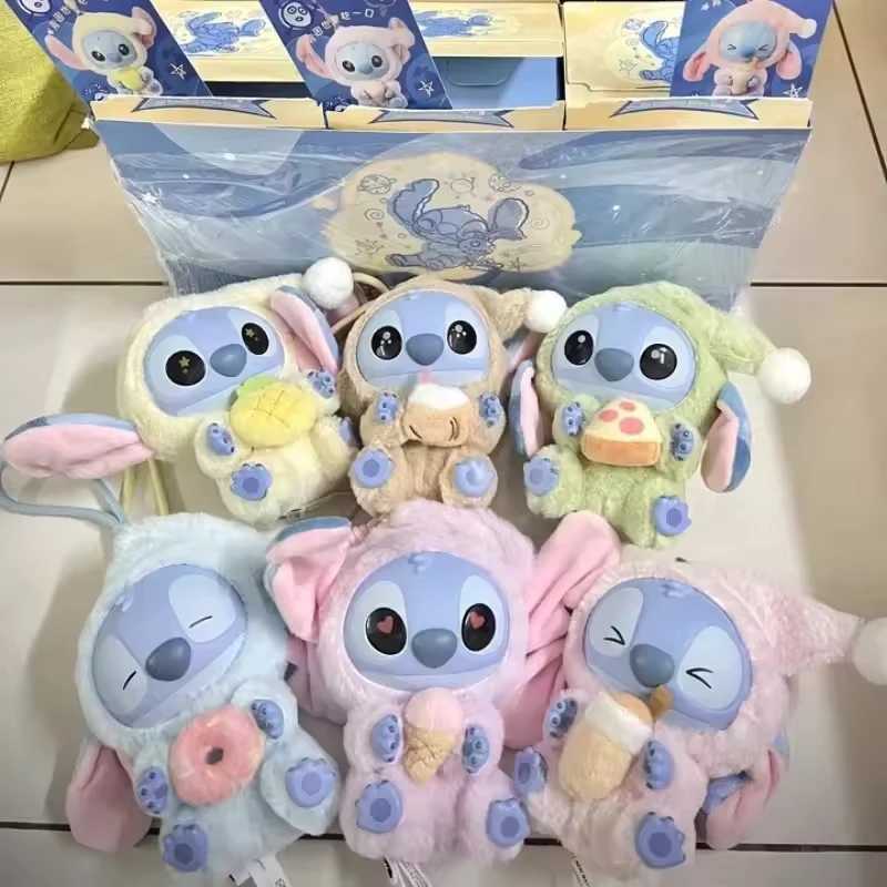 Stitch for Labubu V3 New The Monsters Big Into Energy Series Vinyl Pendant Box Kawaii Figure Face Doll Keychain Decor Gifts