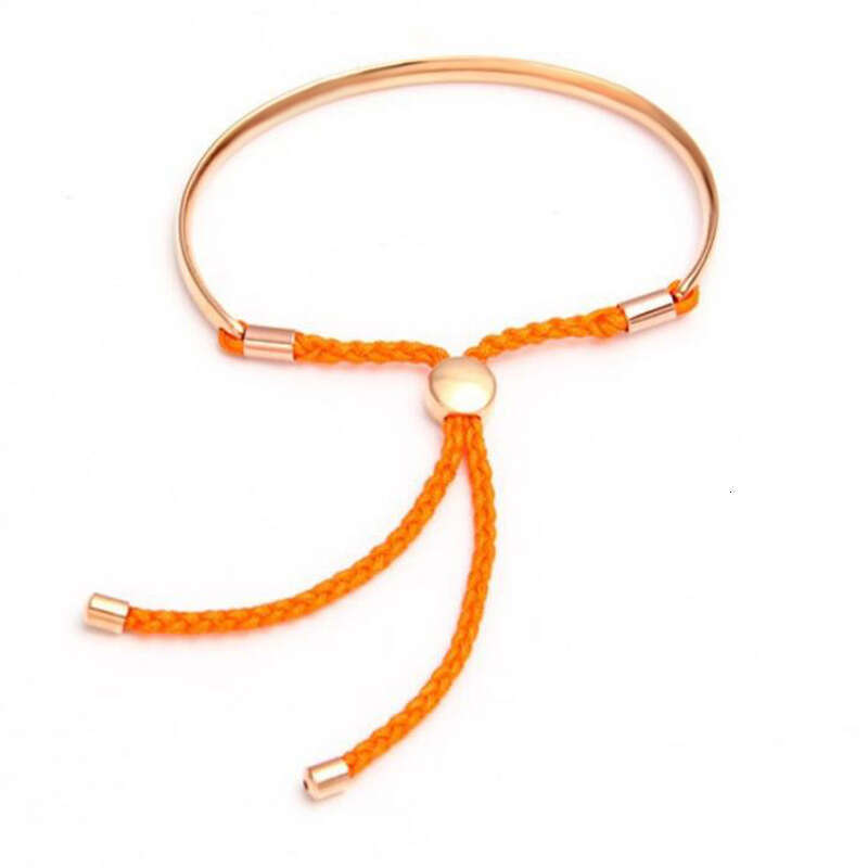 316L Stainless Steel Fashion Braided Rope Women's Open Bracelet