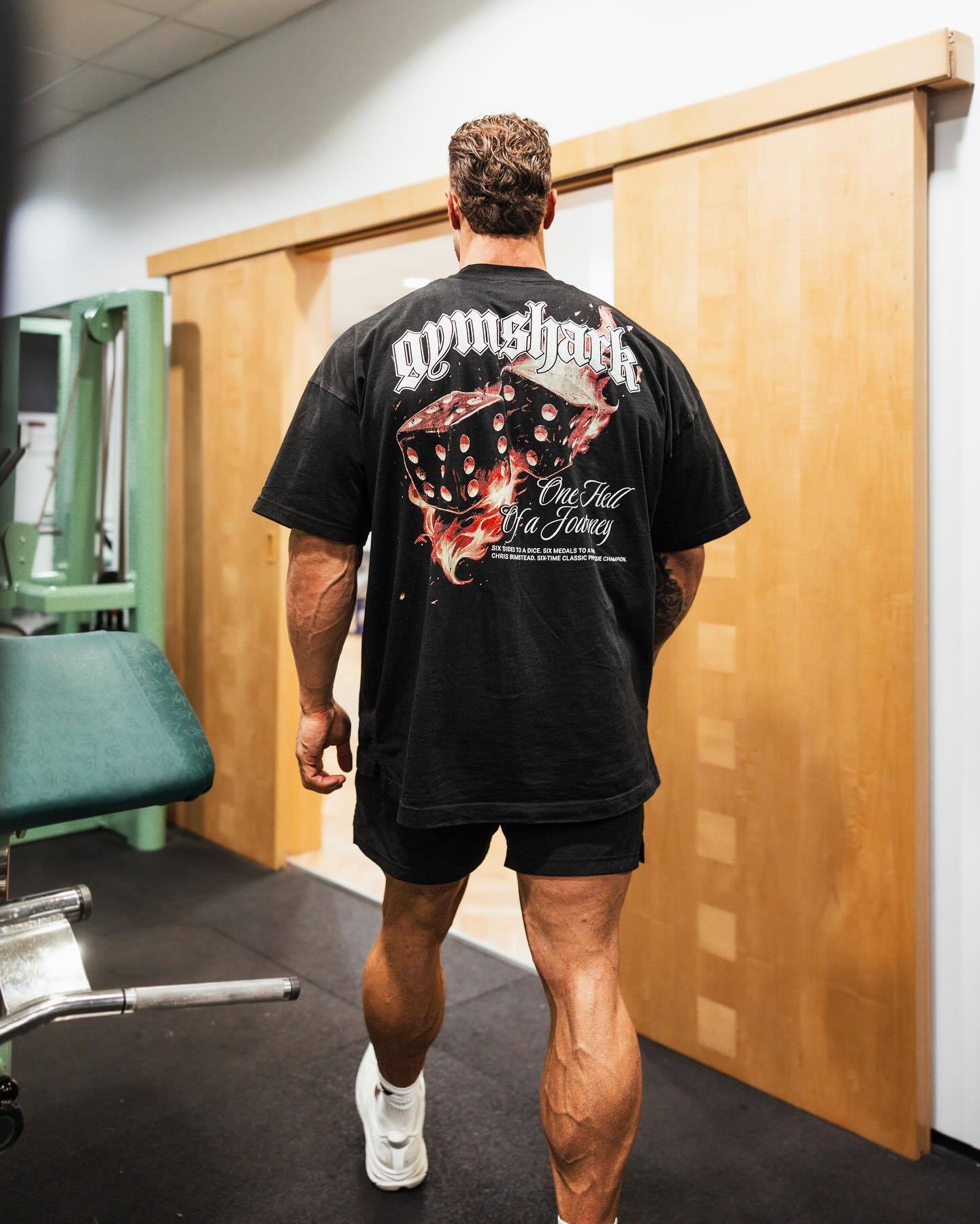 gym t shirt designer shirt mens T-Shirts Gym Clothing men fitness American vintage t shirt Cotton Round Neck Short Slve Sports T-shirt Breathable Oversize S-2XL