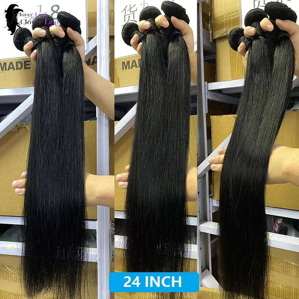 Straight And 2x6 Lace Human With 4x4 5x5 Closure Brazilian Raw Hair Bundles