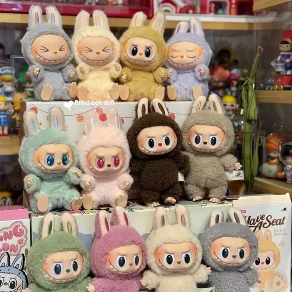 High Quality Replica V1 And V2 Labubu Mysterious Box Labubu Keychain Backpack Decoration Kawaii Kids Toy Surprise Christmas Gift X250612