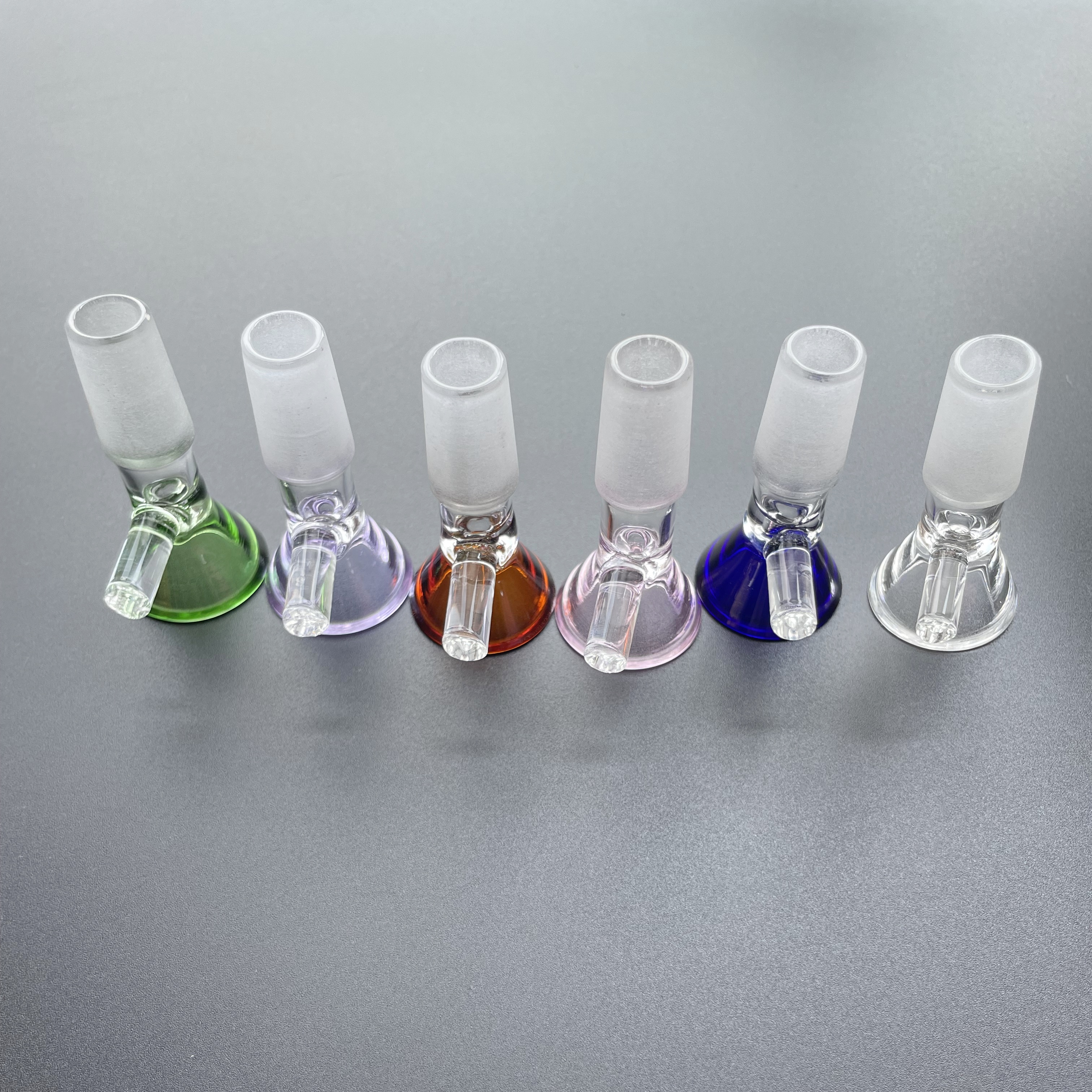 Thick Glass pipe Bowl For 14mm Male Joint Colour Funnel Bowls Smoking accessoriesTool For Tobacco Bong Oil Dab Rig Burning Water Pipes