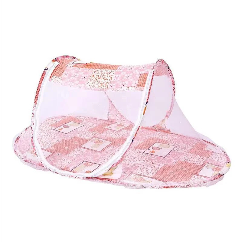 Free Installation Foldable Childrens Mosquito Net Cartoon Style Yurt Baby Summer Household Repellent Tent 250604z