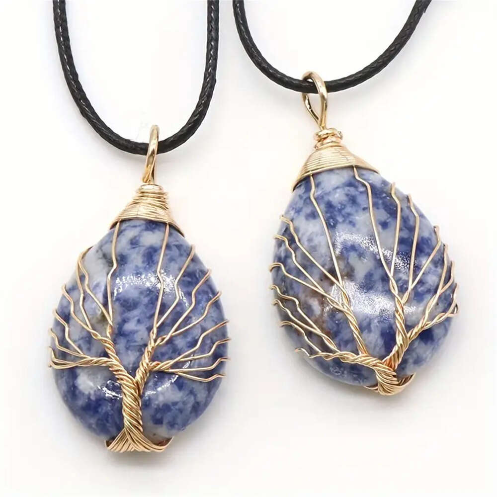 Natural Crystal Sardonyx Tumbled Pendant Raw Stone Polished Freeform Agate Gemstone Necklace Sweater Chain