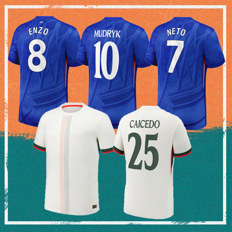 25/26 CFC CAICEDO PALMER soccer jerseys 2024 2025 2026 s fc Home NETO ENZO MUDRYK MADUEKE Football shirt NKUNKU JAMES COLWILL TOSIN Kids kit uniform