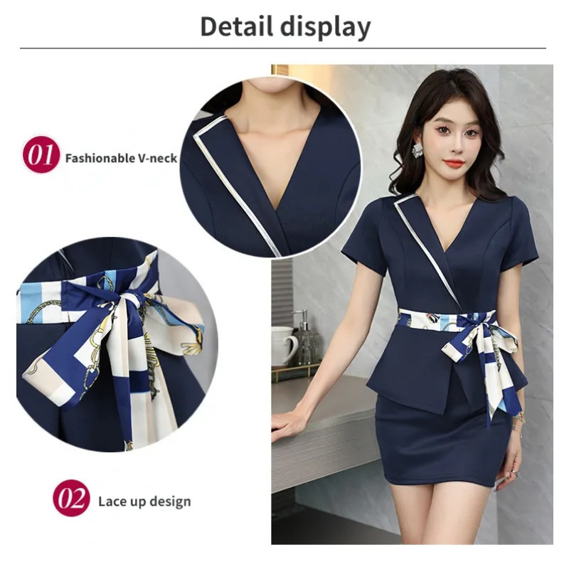 Esthetic uniform Spa beauty salon for the cosmetologist Thai massage smocks Beauty uniforms el foot bath technician costume 250611