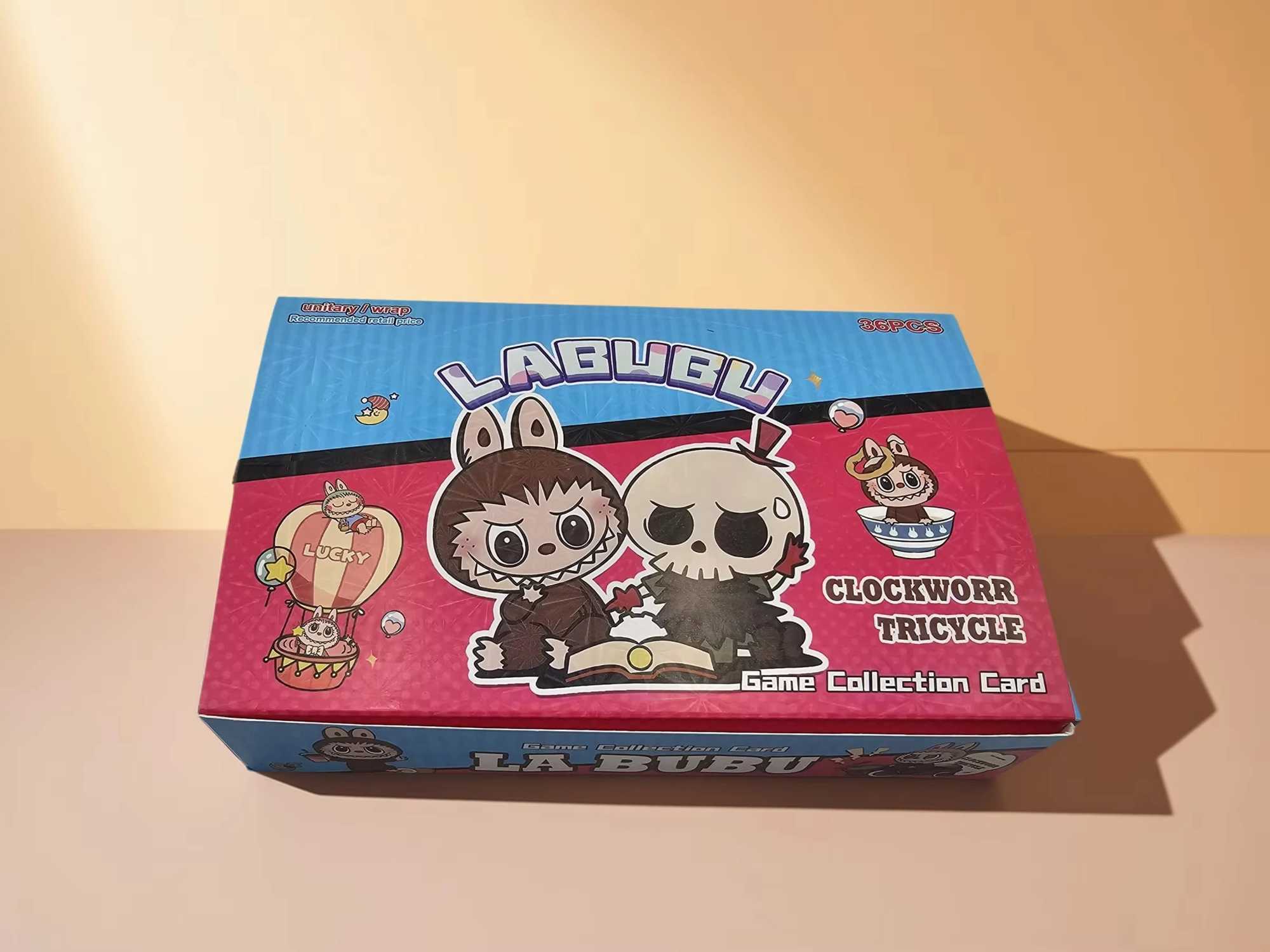 Labubu Licensed Flash Cards 36Pcs Educational Toy for Children Cartoon Memory Game Kawaii Collectors Item Birthday Present X250612