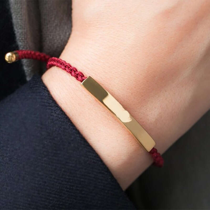 DIY Stainless Steel Hollow Tube Accessories with 2mm Braided Line Bracelet, Adjustable Size for Couples