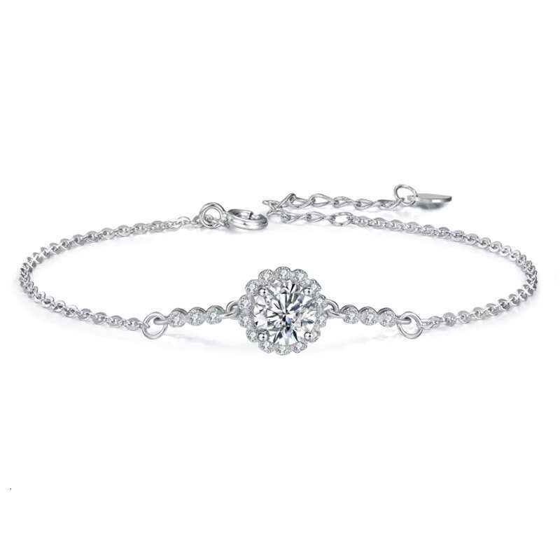 Luxurious Accoutrement - Flawless Round Cut Moissanites Adorning a Durable 925 SS Chain