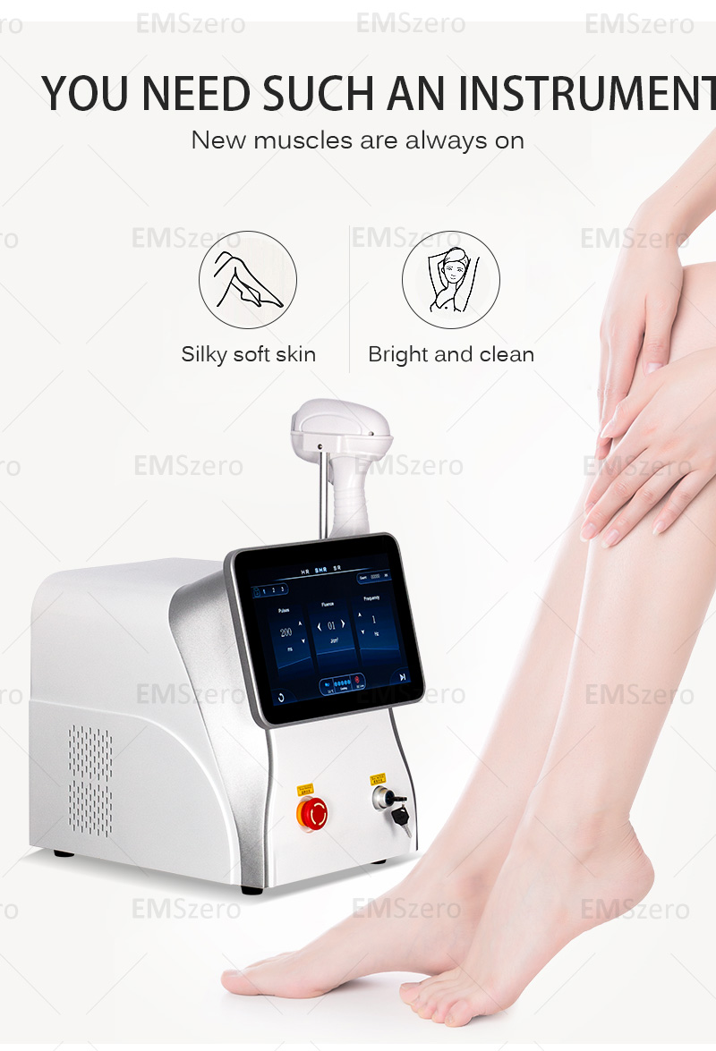2025 New 808nm diode laser 3 wavelength professional body hair removal machine. Long term painless hair removal Suitable for home and beauty salon