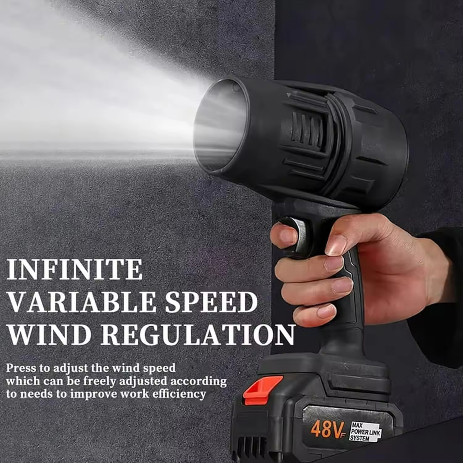 Portable High-Powered Hand-Held Air Blower for Various Applications - Fast & Efficient