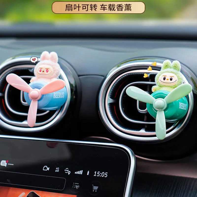 Cute Labubu Car Air Freshener Perfume Diffuser Outlet Fragrance Cartoon Decor Auto Accessories Toys Gifts X250612
