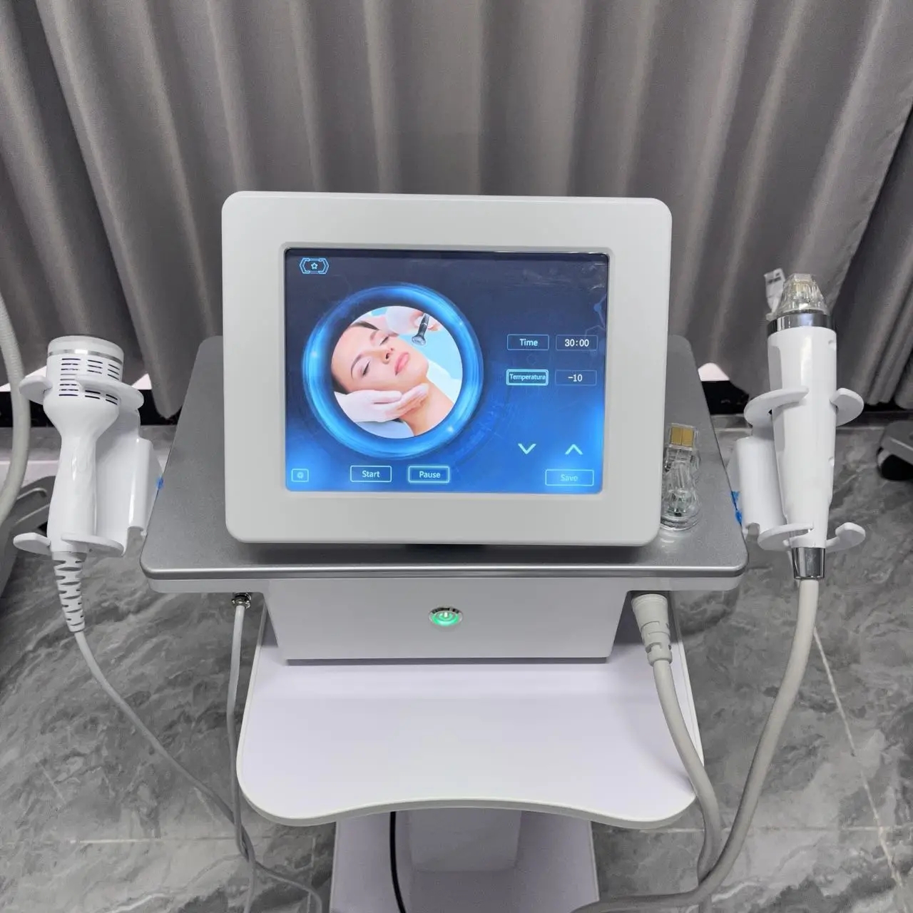 Gold Micro-needle RF Instrument for Beauty Salons, Wrinkle Lightening, Skin Rejuvenation, Firming and Lifting, Multi-functional Anti-aging Beauty Inst