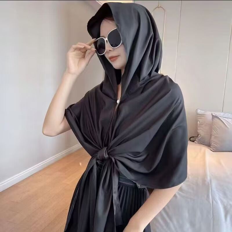 T951 seaside travel photography imitation cotton and linen scarf scarf female beach scarf sunscreen headscarf shawl