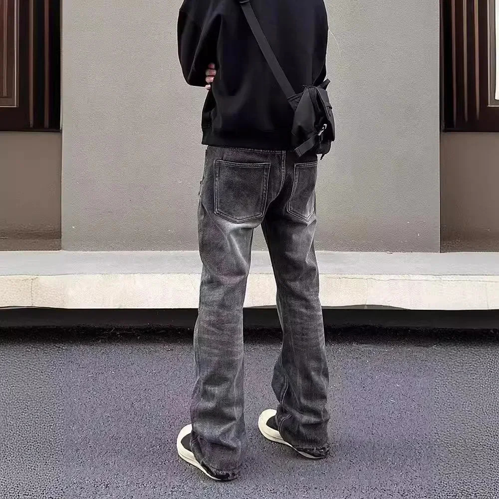 American Style High Street Holey Jeans For Men Casual Loose Fit Straight Leg Trousers Summer 2024 Arrival Vibe Idle 250611Z